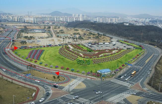 안산시 고잔신도시, 호수공원 조감도 및 무궁화동산 찾아오는 길(버스노선 포함) - 찾아오시는길 - 무궁화연대